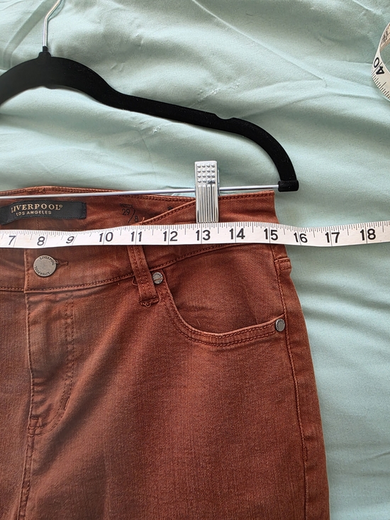 Liverpool High-Rise Skinny Jeans in Rust - Picture 6 of 8